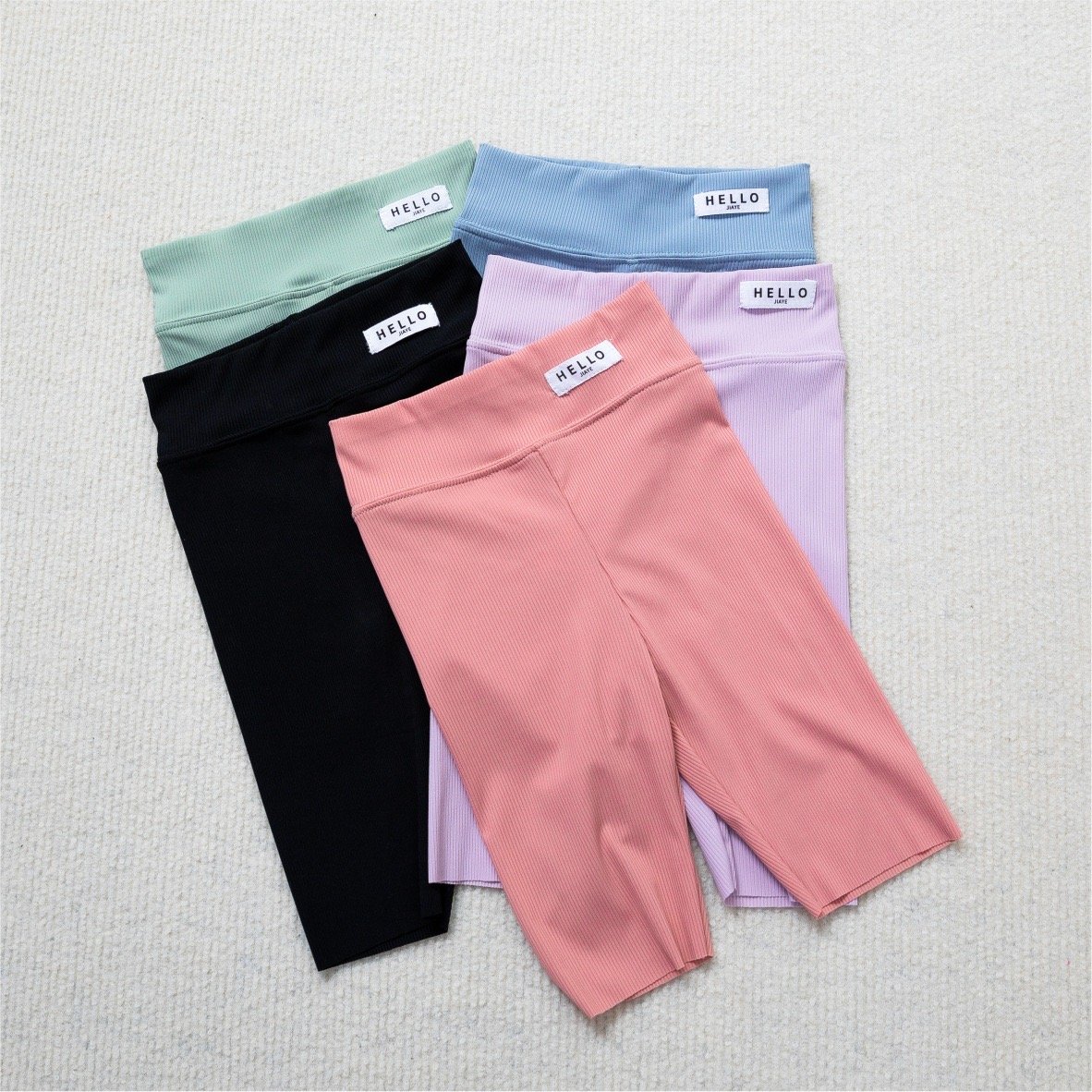 Quần legging biker thun tăm 5 màu Bé Gái size 120 / 130 / 140