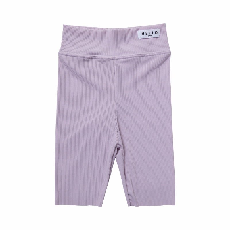 Quần legging biker thun tăm 5 màu Bé Gái size 120 / 130 / 140