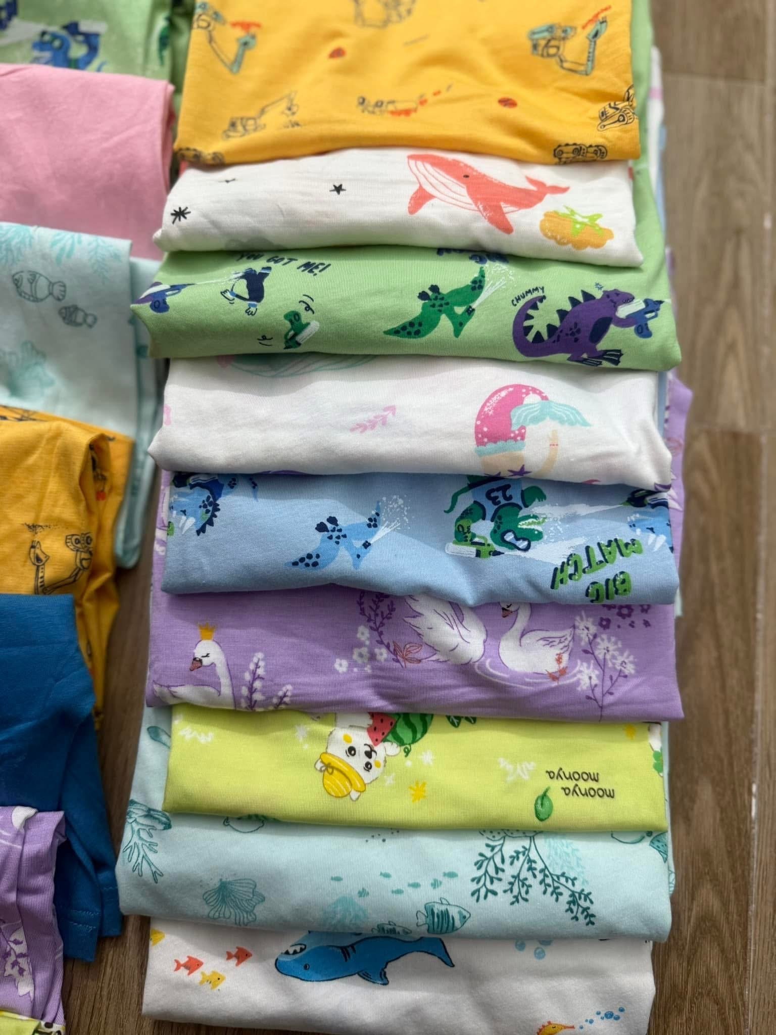 Bộ cotton, tencel xuất Hàn Moonya, Chummy dư xịn nhiều màu cho bé size 100-170