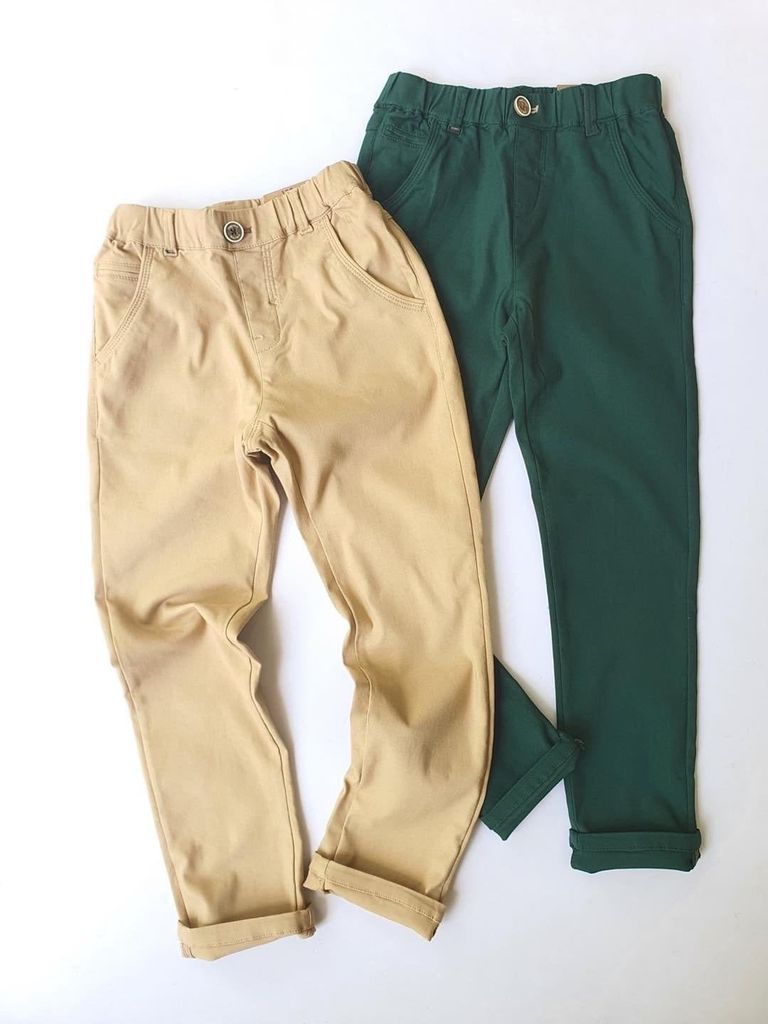 Quần kaki skinny Curly Sue 2 màu kaki đậm/xanh BTBG