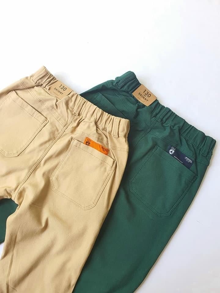 Quần kaki skinny Curly Sue 2 màu kaki đậm/xanh BTBG