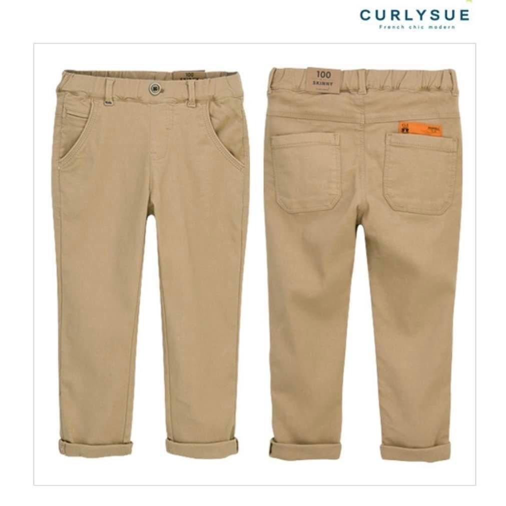 Quần kaki skinny Curly Sue 2 màu kaki đậm/xanh BTBG