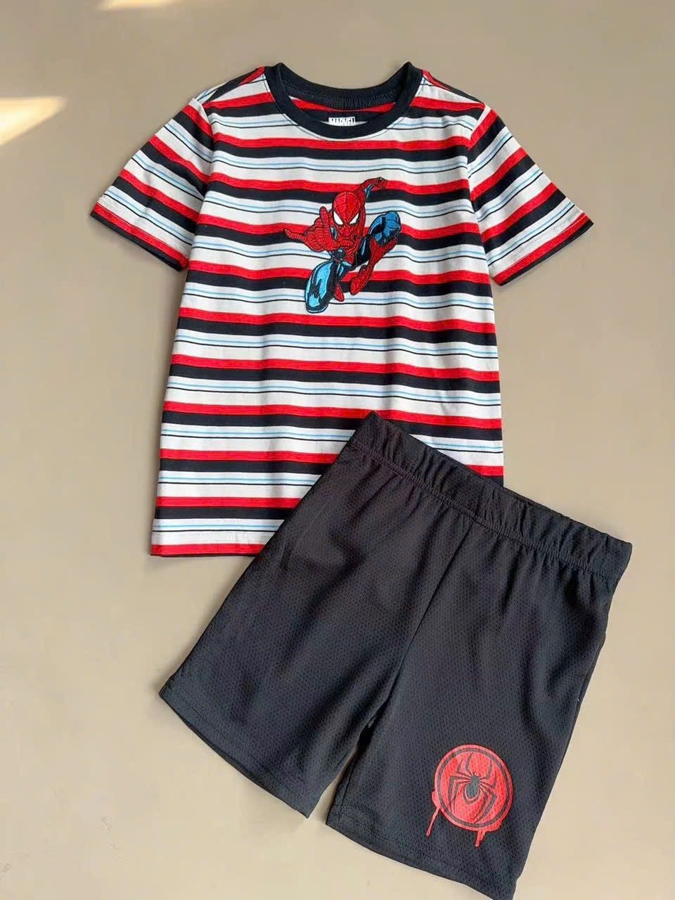 Bộ cotton Sonic, Spiderman nhiều mẫu cho bé trai size 4-14y