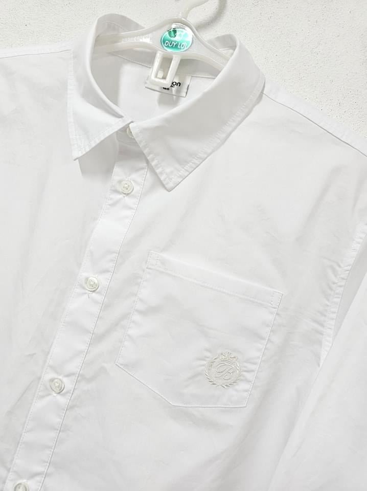 Áo sơ mi màu trắng Bee Mon cho bé size 120-160