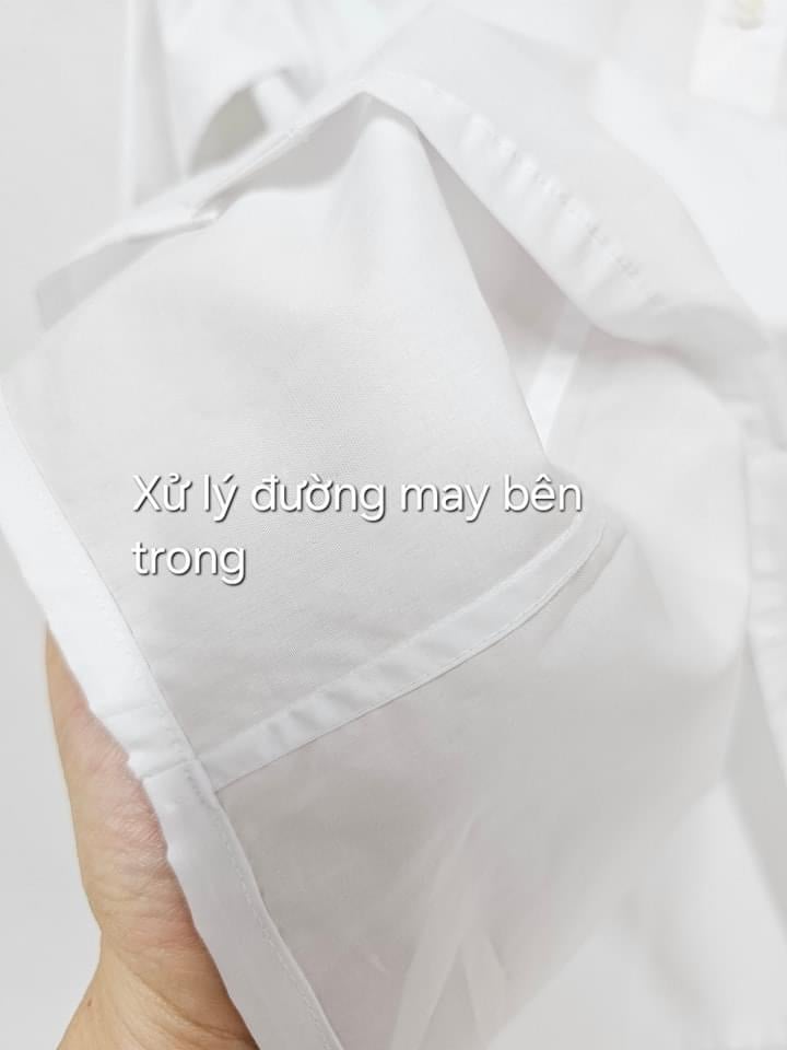 Áo sơ mi màu trắng Bee Mon cho bé size 120-160