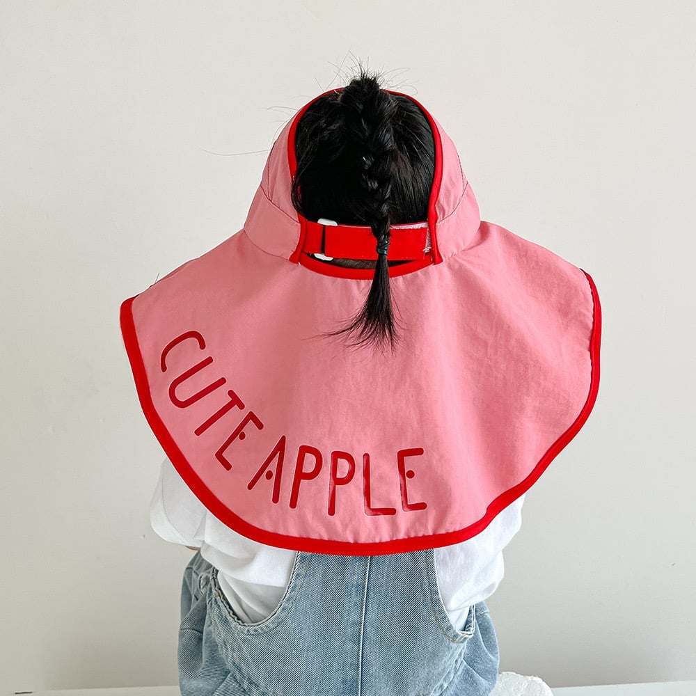 Mũ vành rộng chống nắng Cute Apple nhiều màu cho bé