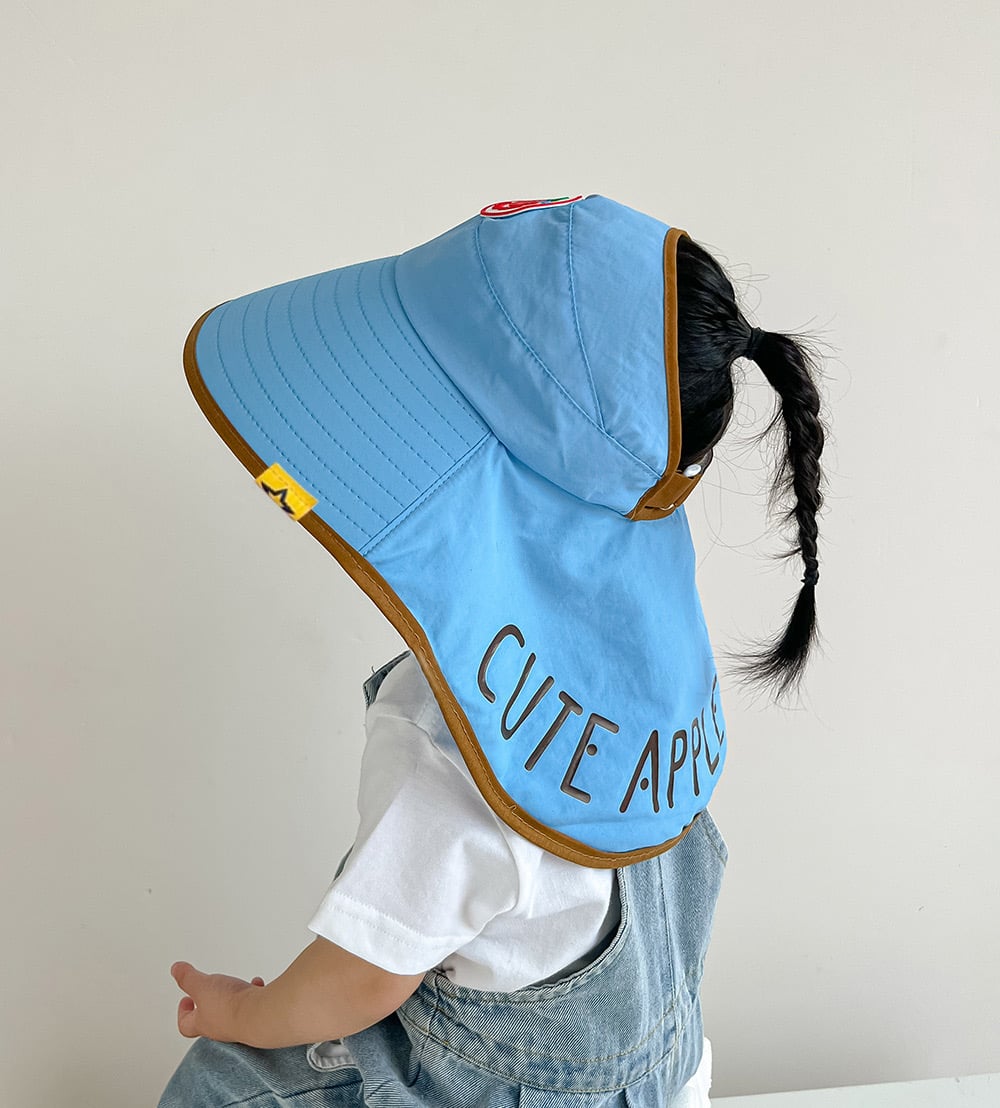 Mũ vành rộng chống nắng Cute Apple nhiều màu cho bé