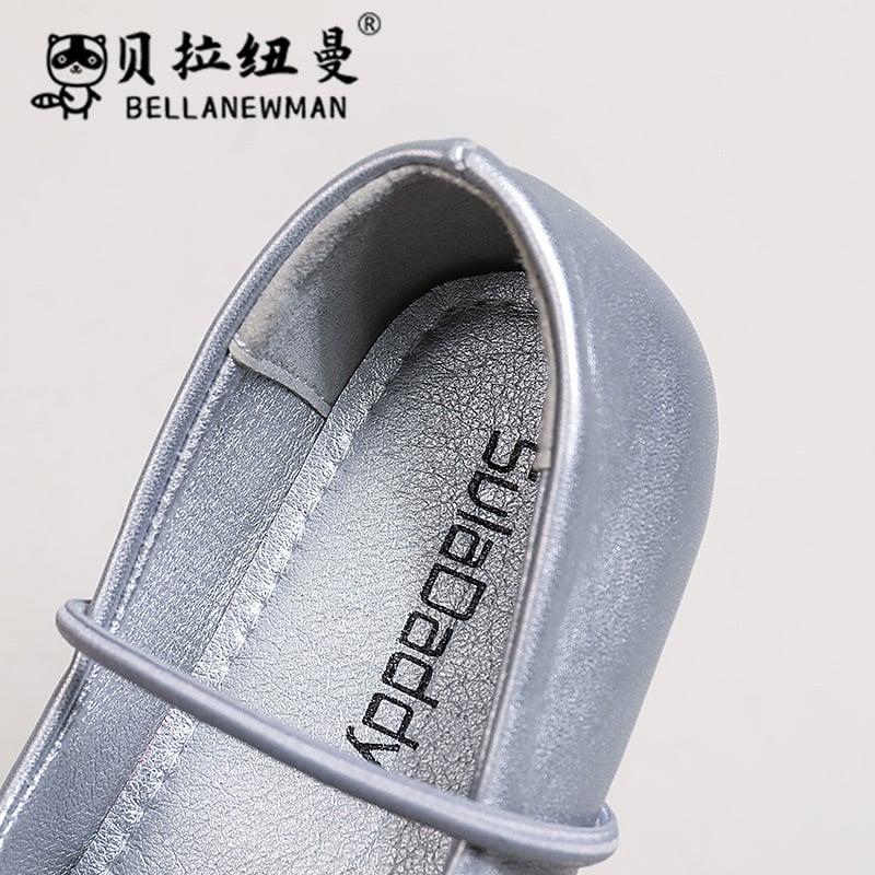 FK 128 - Giày búp bê đính vòng hạt 3 màu cho bé gái size 23-34