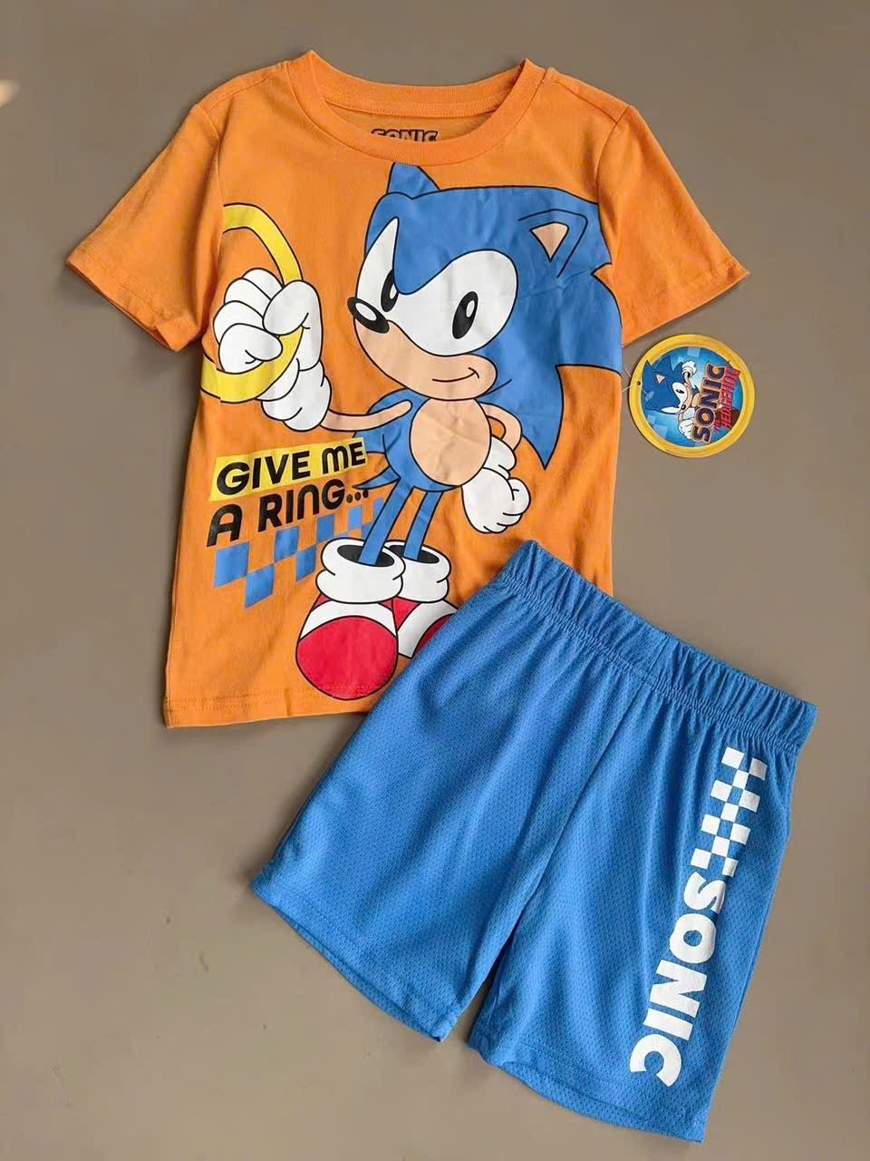 Bộ cotton Sonic, Spiderman nhiều mẫu cho bé trai size 4-14y