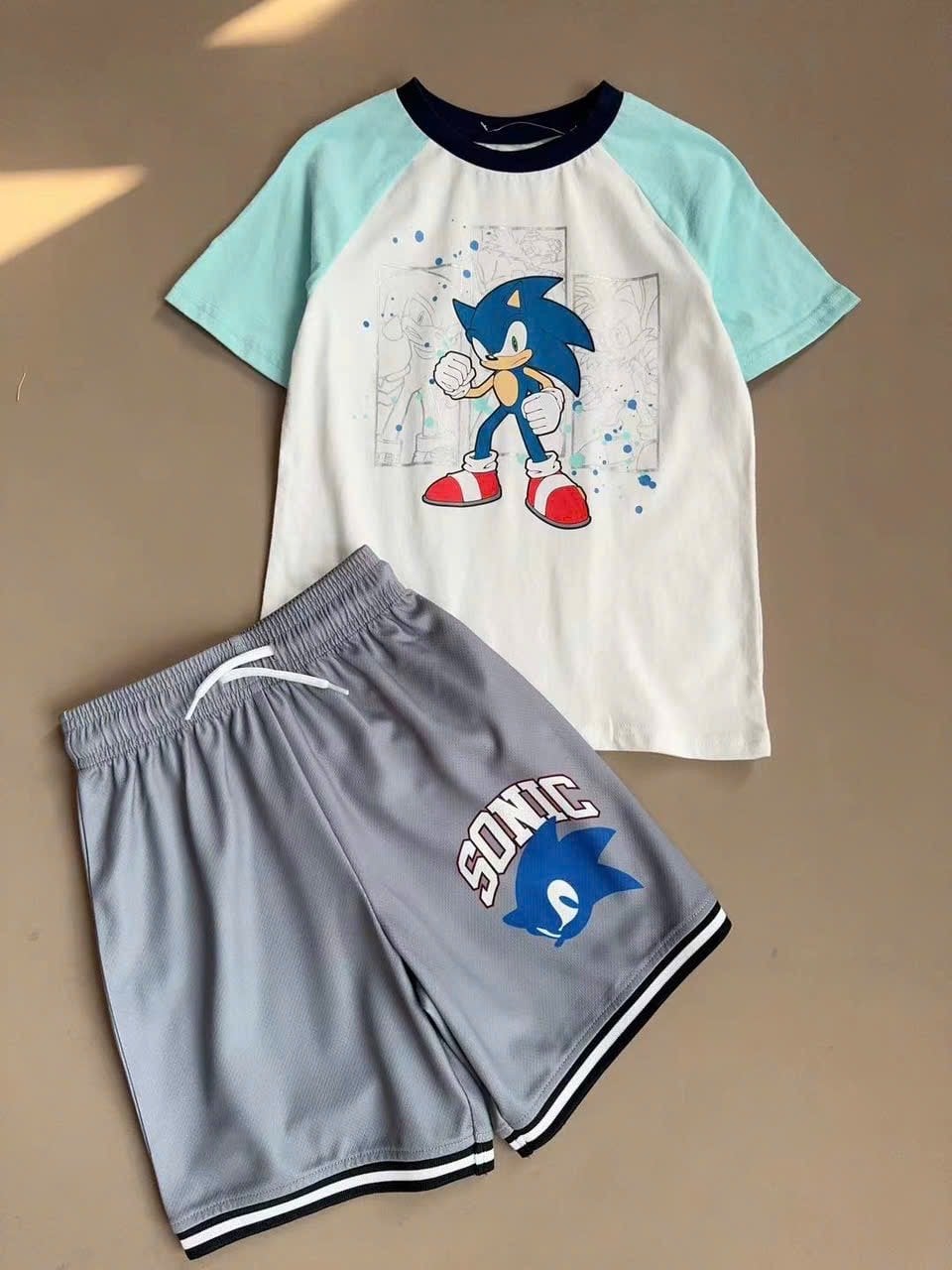Bộ cotton Sonic, Spiderman nhiều mẫu cho bé trai size 4-14y