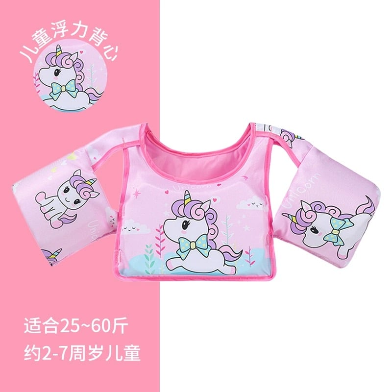 Áo phao bơi trợ nổi đỡ ngực liền tay nhiều màu cho BTBG