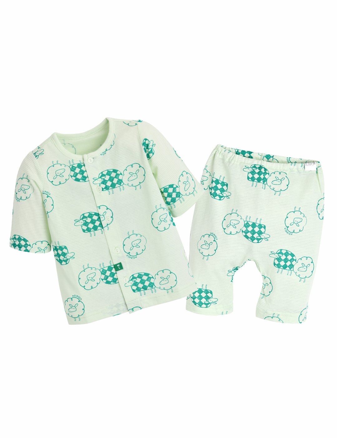 Bộ cotton giấy, cotton mỏng Moimoln xuất Hàn mặc thu cho bé size 80-130