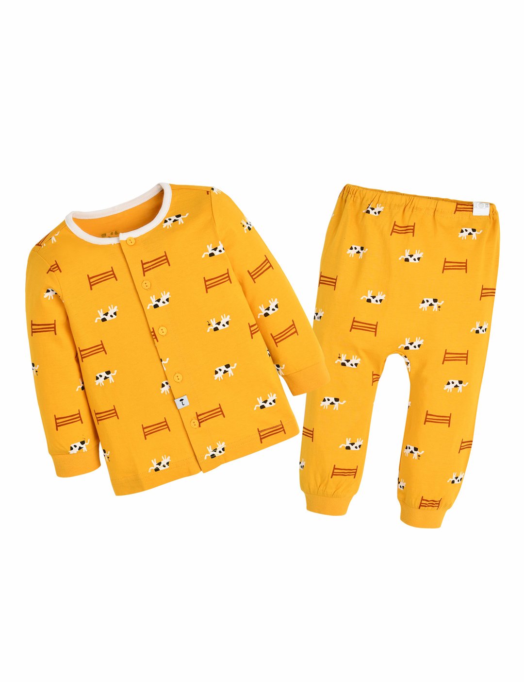 Bộ cotton giấy, cotton mỏng Moimoln xuất Hàn mặc thu cho bé size 80-130