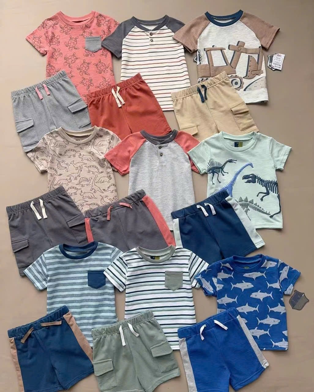 Bộ cotton Max & Marcus dư xịn nhiều màu bé trai size 1-7y