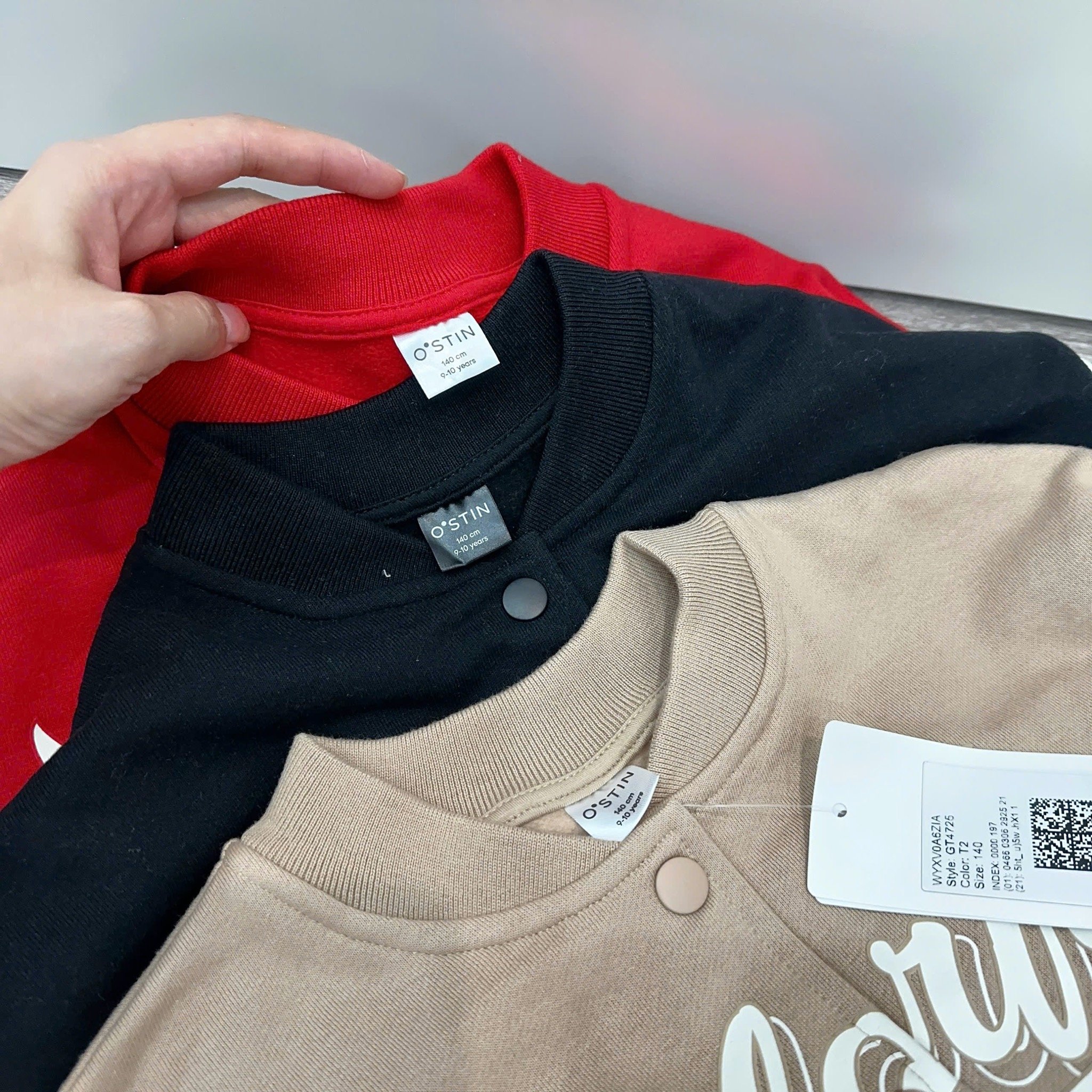 Áo khoác bomber nỉ bông Ostin dư xịn nhiều màu cho bé size 3-15y (dáng ngắn)