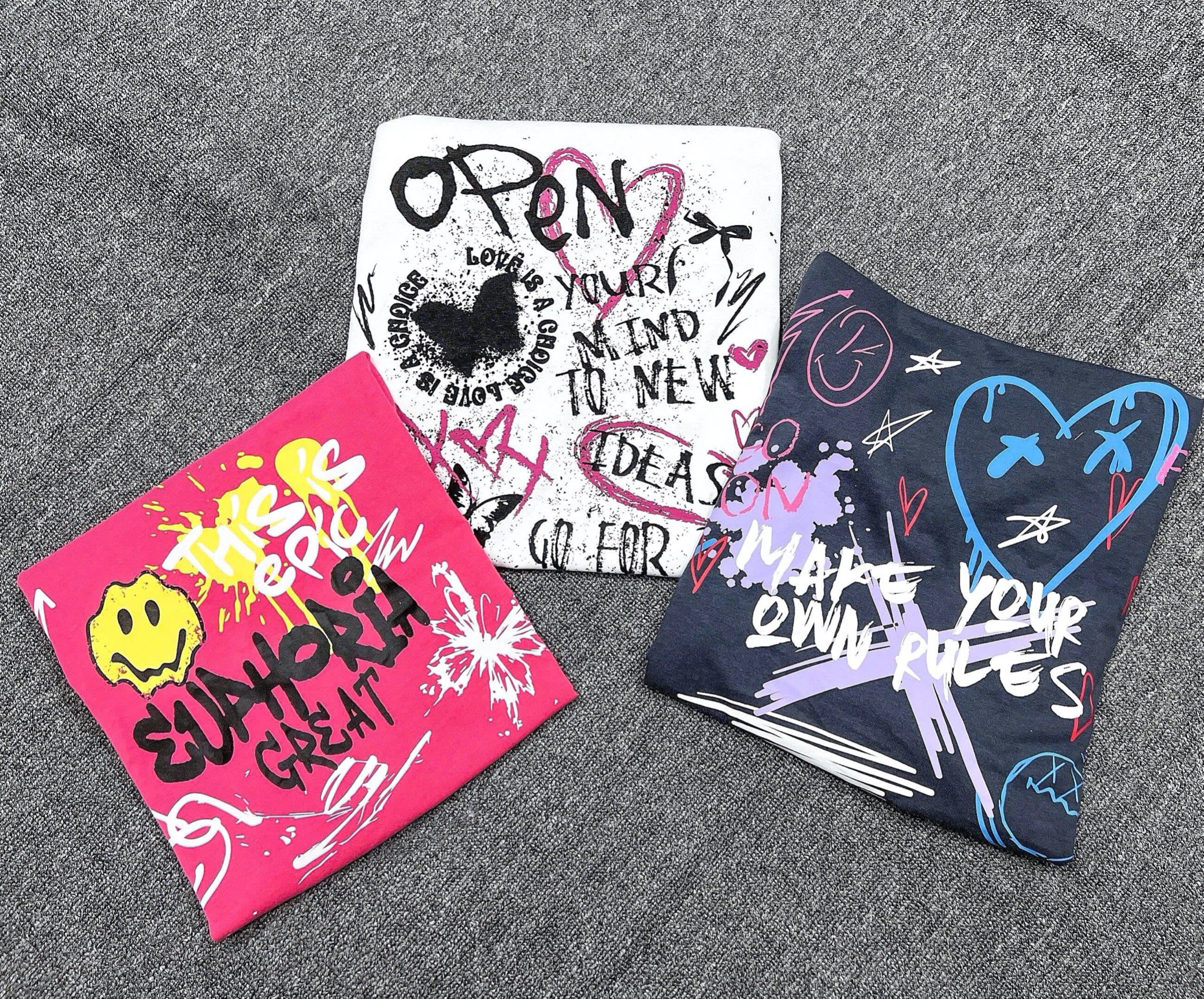 Áo cotton GGJJ dòng Đại 3 hình Bé Gái size 6 - 14y+