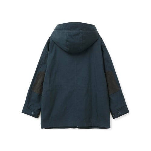 Áo khoác kaki 2 lớp Renoma đáp tay màu xanh size 120-160