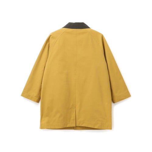 Áo khoác trenchcoat Renoma màu vàng phối cổ nâu BT 120-160
