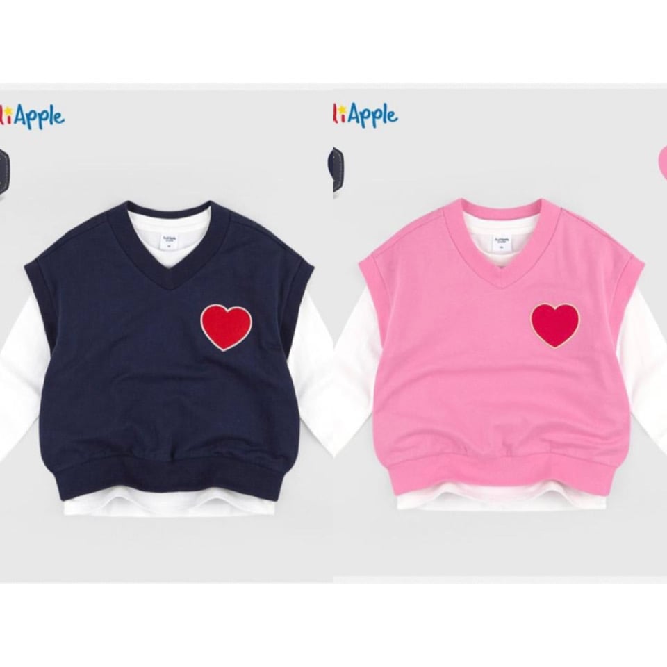 Gile nỉ da cá AndiApple 2 màu hồng/navy (không kèm áo trắng)