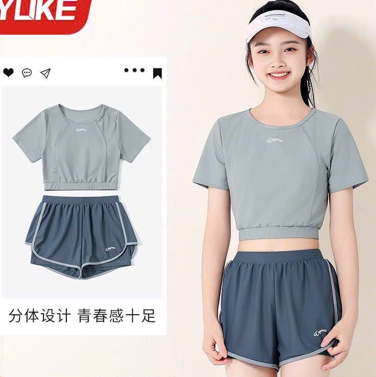 YY1195 - Bộ bơi rời cộc tay YUKE 2 màu Originals size 150-190 (ĐẠI)