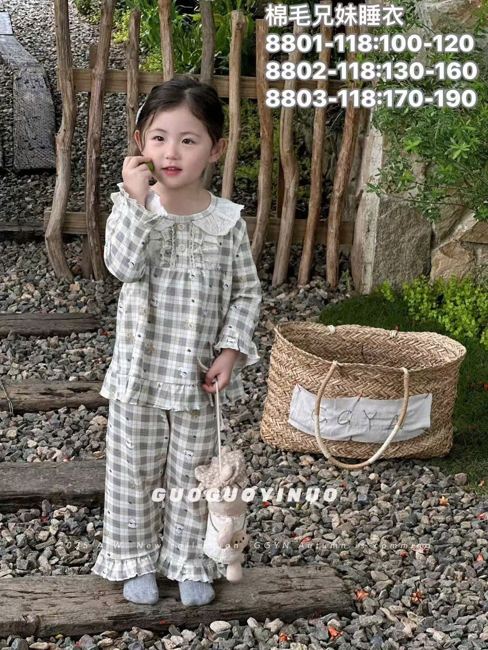 BM1 - Bộ pyjama QC vải thun mềm nhiều màu cho bé gái size 130-160
