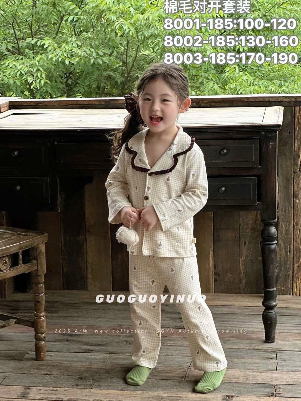 BM1 - Bộ pyjama QC vải thun mềm nhiều màu cho bé gái size 130-160