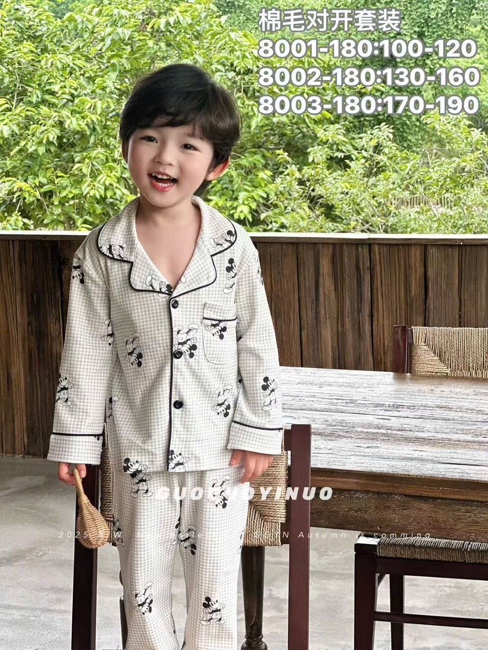 BM2 - Bộ pyjama QC vải thun mềm nhiều màu cho bé trai size 130-160