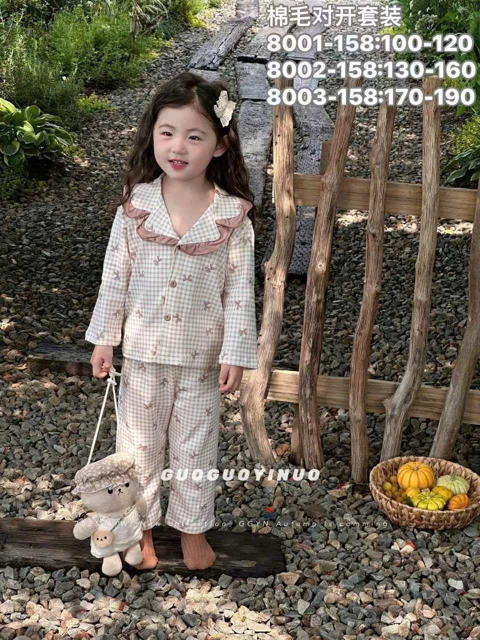 BM1 - Bộ pyjama QC vải thun mềm nhiều màu cho bé gái size 130-160