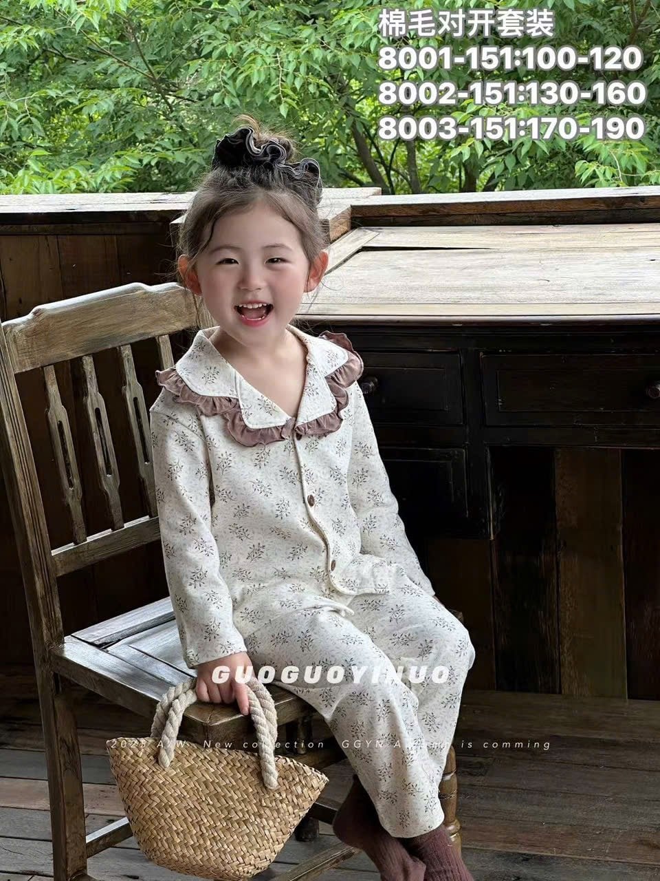 BM1 - Bộ pyjama QC vải thun mềm nhiều màu cho bé gái size 130-160