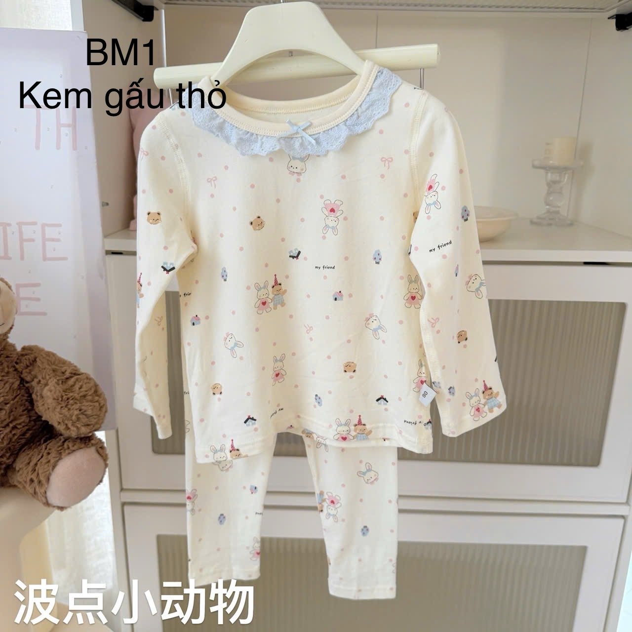 BM1 - Bộ thun dài tay Hey Honey nhiều mẫu cho bé size 90 - 150