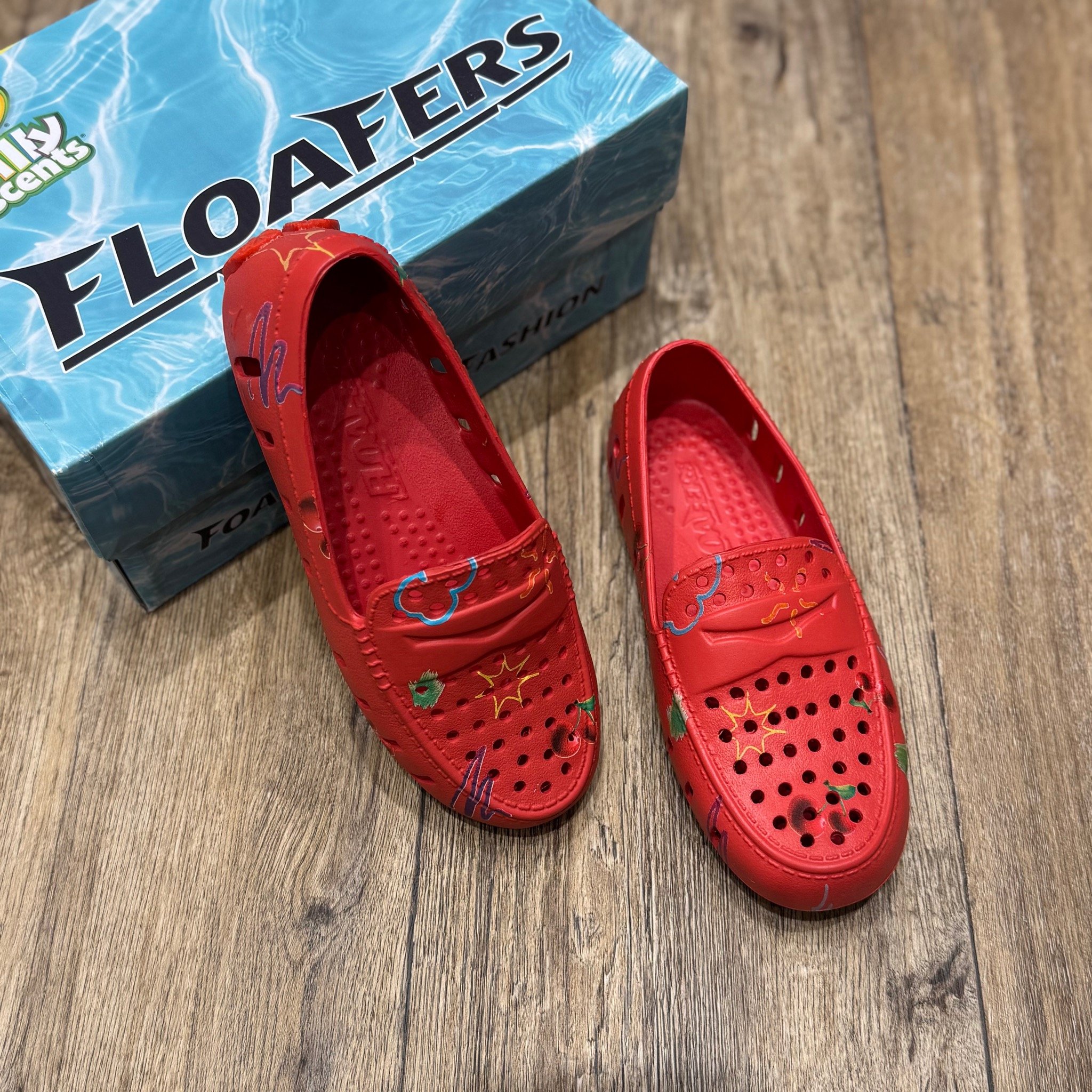 Giày nhựa Floafers Kids dư xịn dẻo thơm nhiều màu cho bé size 31-35