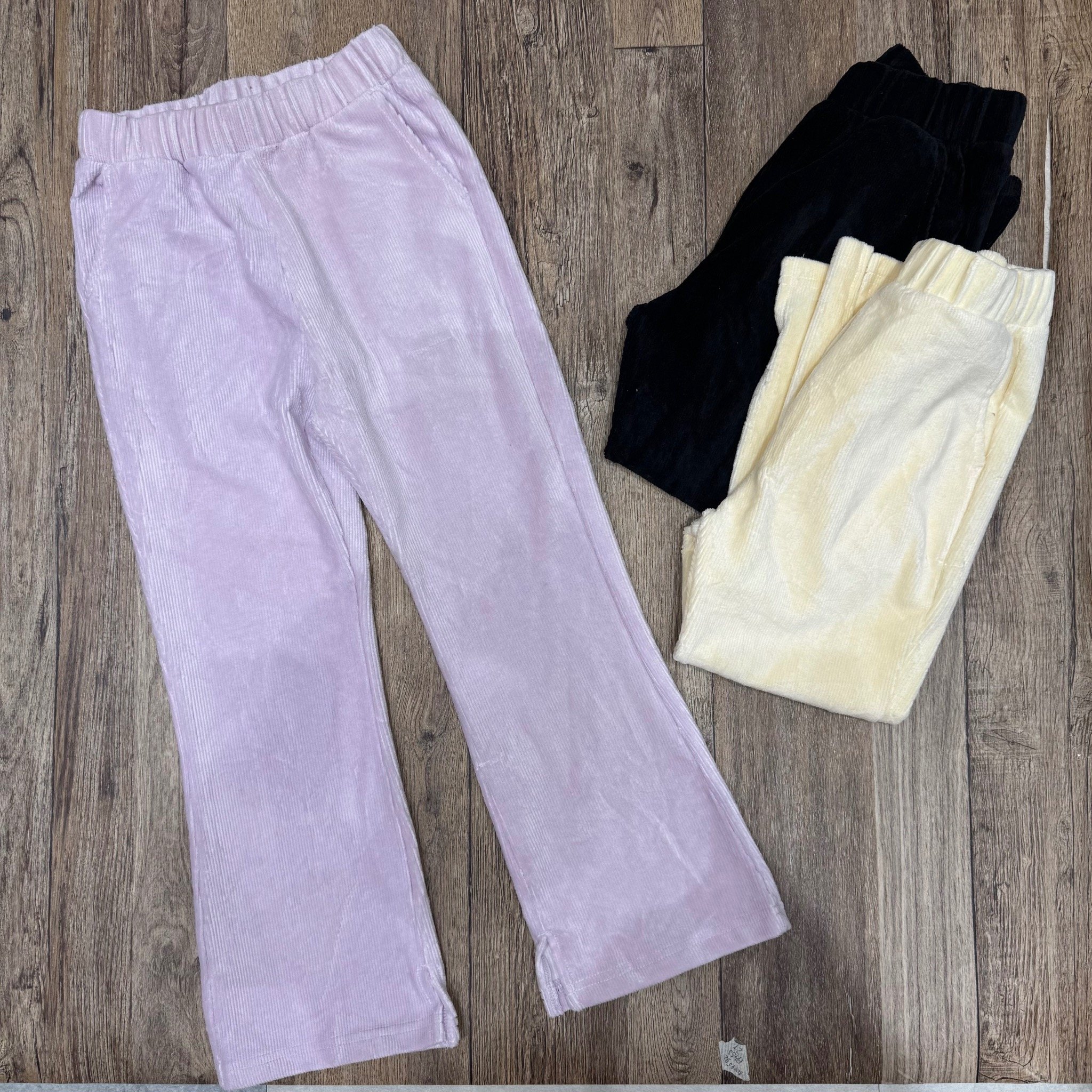 Quần nhung tăm ống vẩy Topten xuất Hàn 3 màu bé gái size 120-160