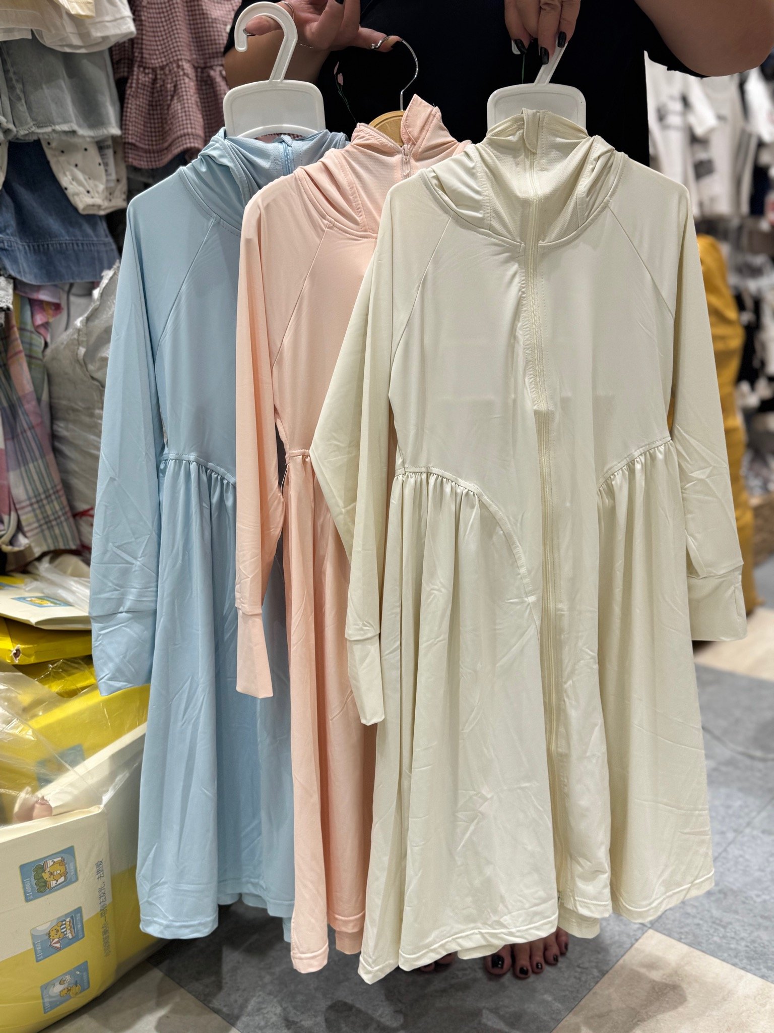 Áo chống nắng toàn thân +50UPF vải làm mát cho bé size 120-170