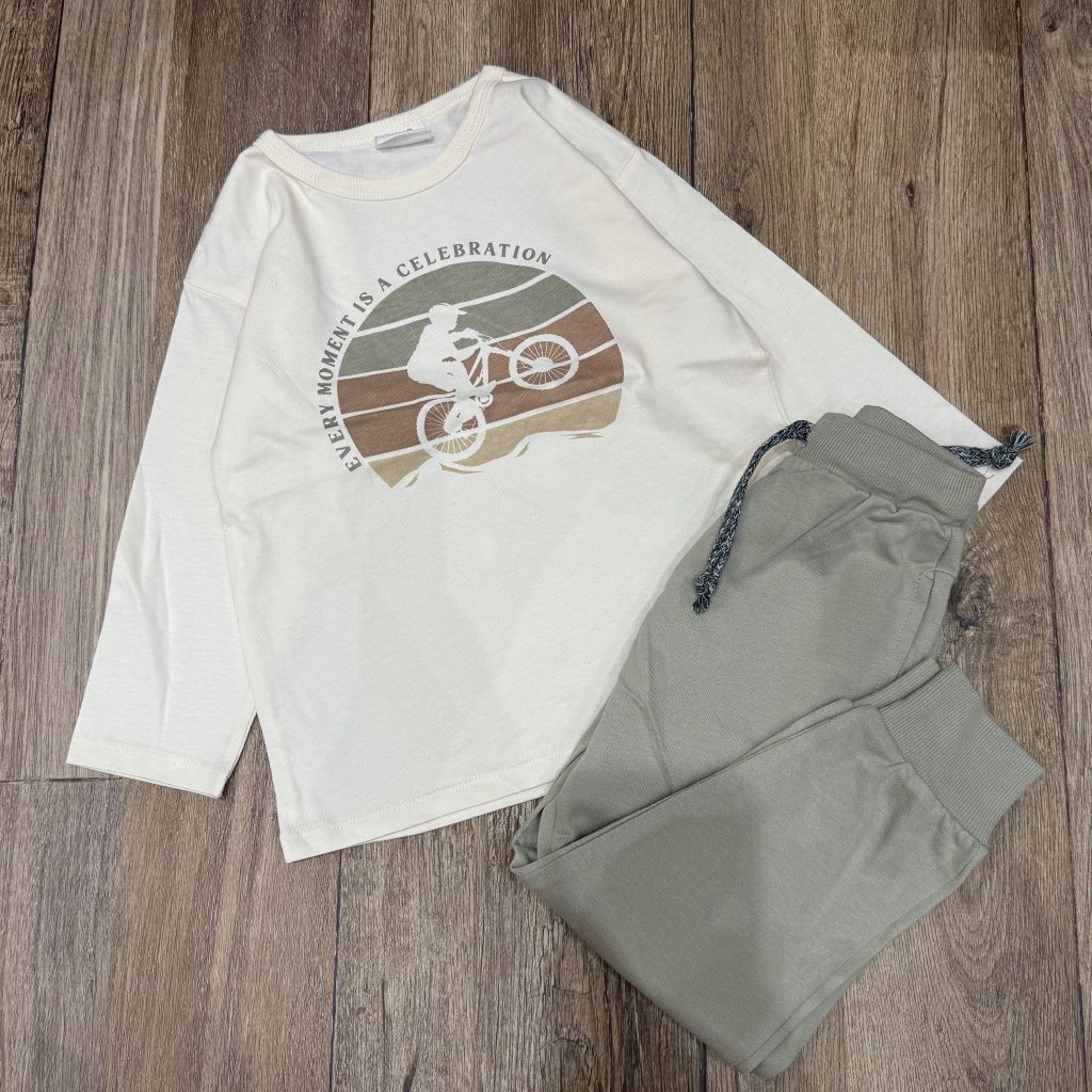 BBT30 - Bộ cotton Minene nhiều màu cho bé trai size 1-7y (quần ngẫu nhiên)