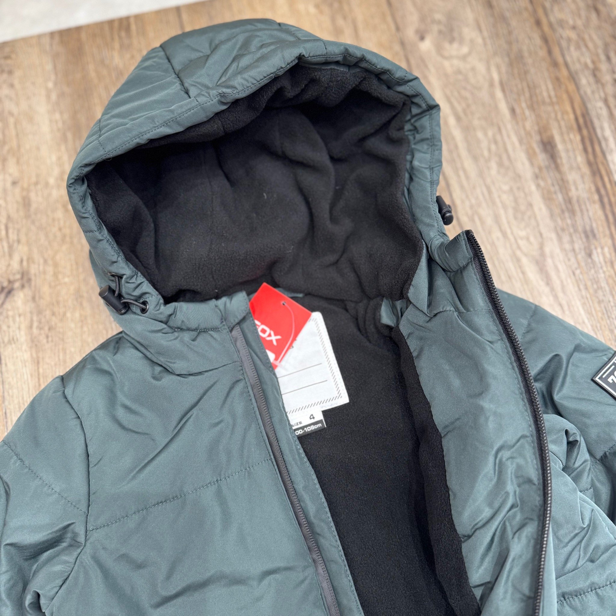 AKBT51 - Áo khoác phao FOX 2 màu rêu/zanzi cho bé trai size 4-18y