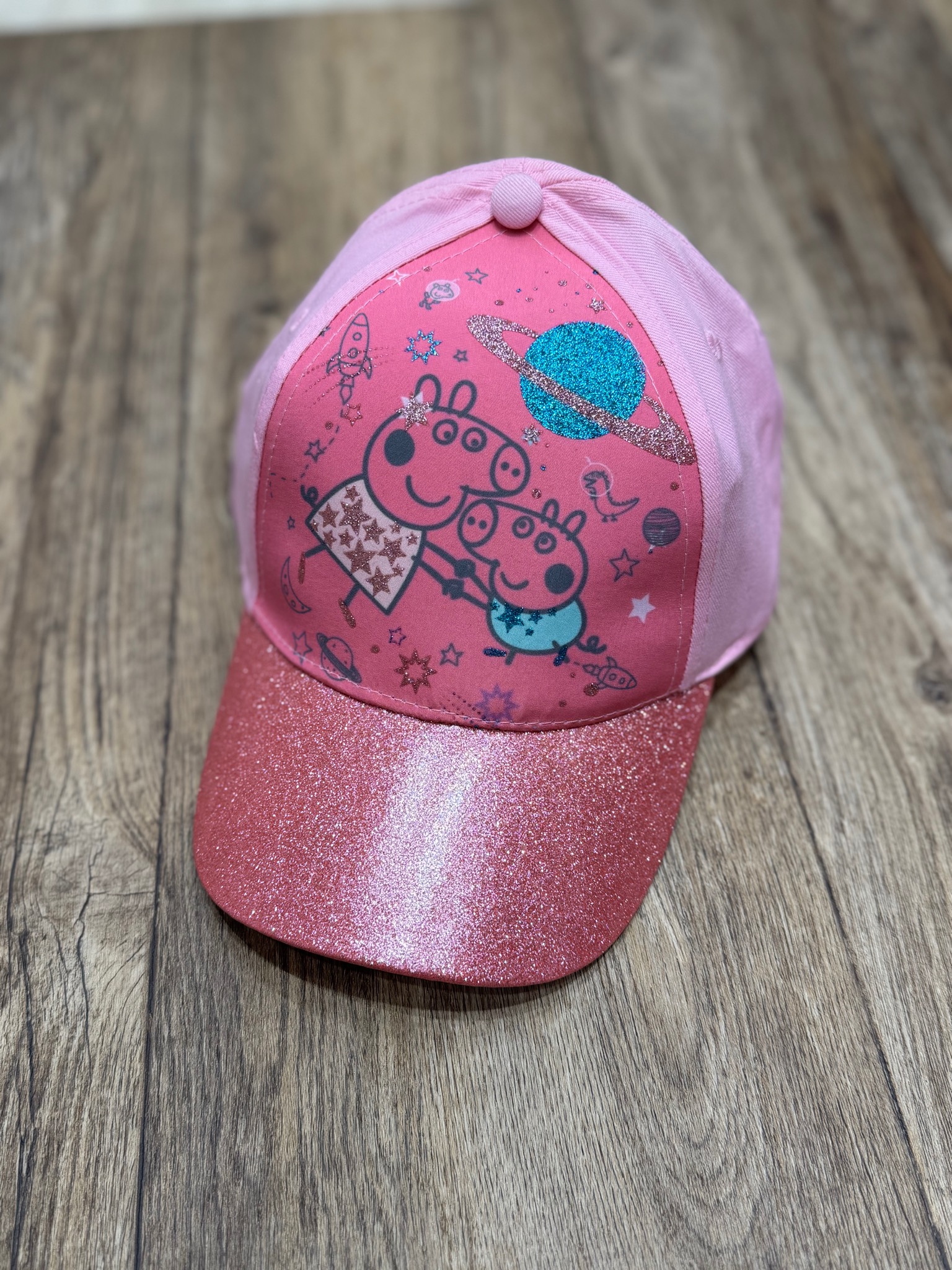 Mũ lưỡi trai màu hồng Peppa Pig bé gái size 3-12y