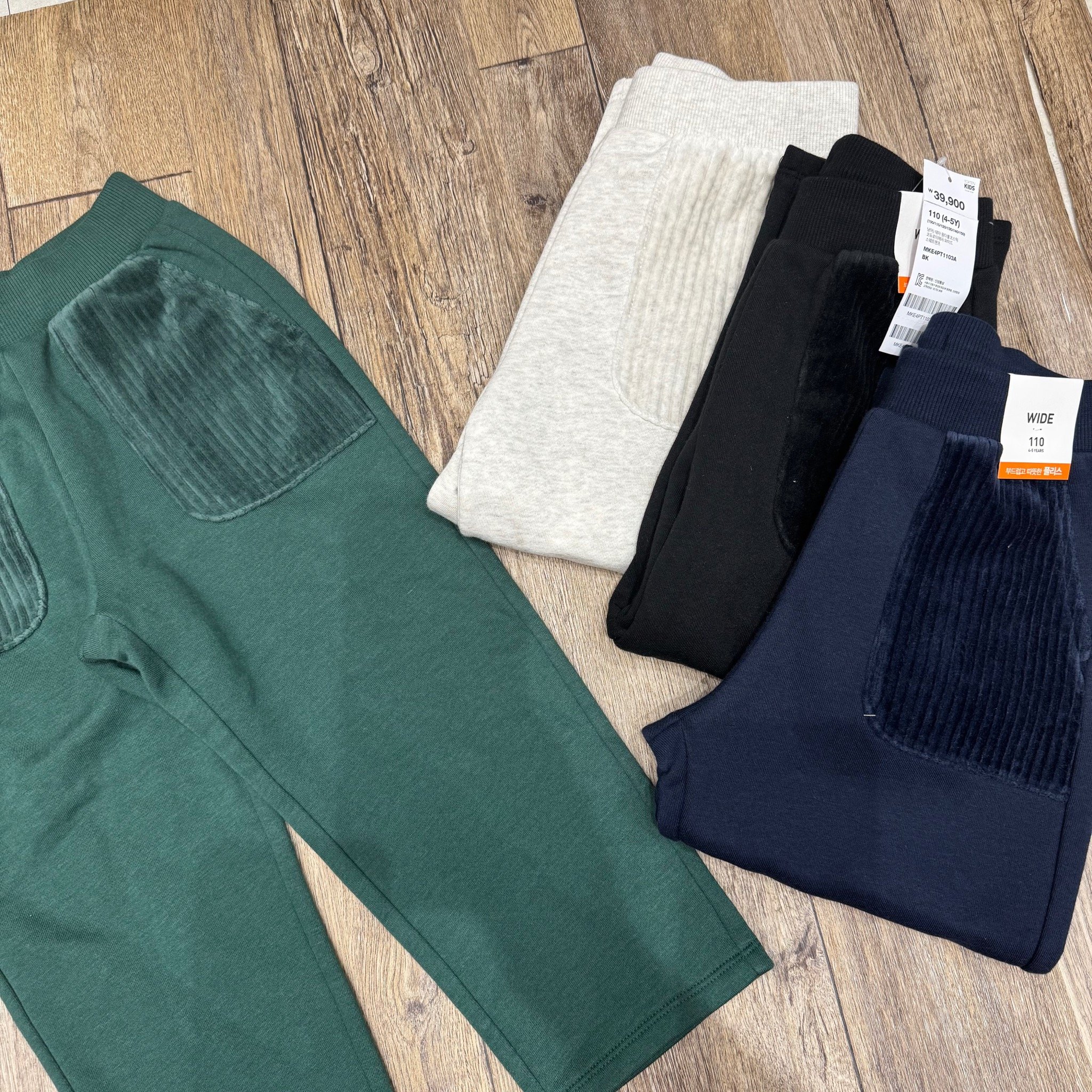 Quần baggy nỉ bông Topten phối túi nhung nhiều màu cho bé size 100-150