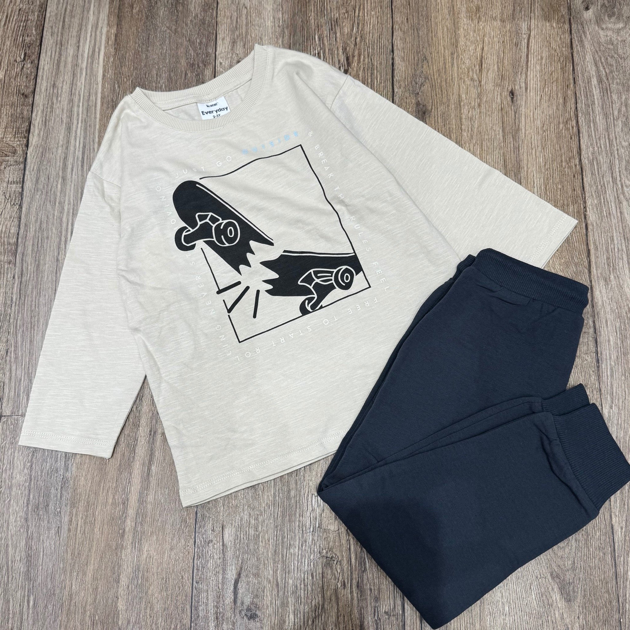 BBT30 - Bộ cotton Minene nhiều màu cho bé trai size 1-7y (quần ngẫu nhiên)