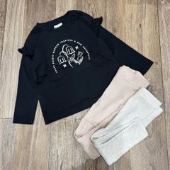 BBG28 - Bộ cotton Minene nhiều màu cho bé gái size 1-7y (quần ngẫu nhiên)