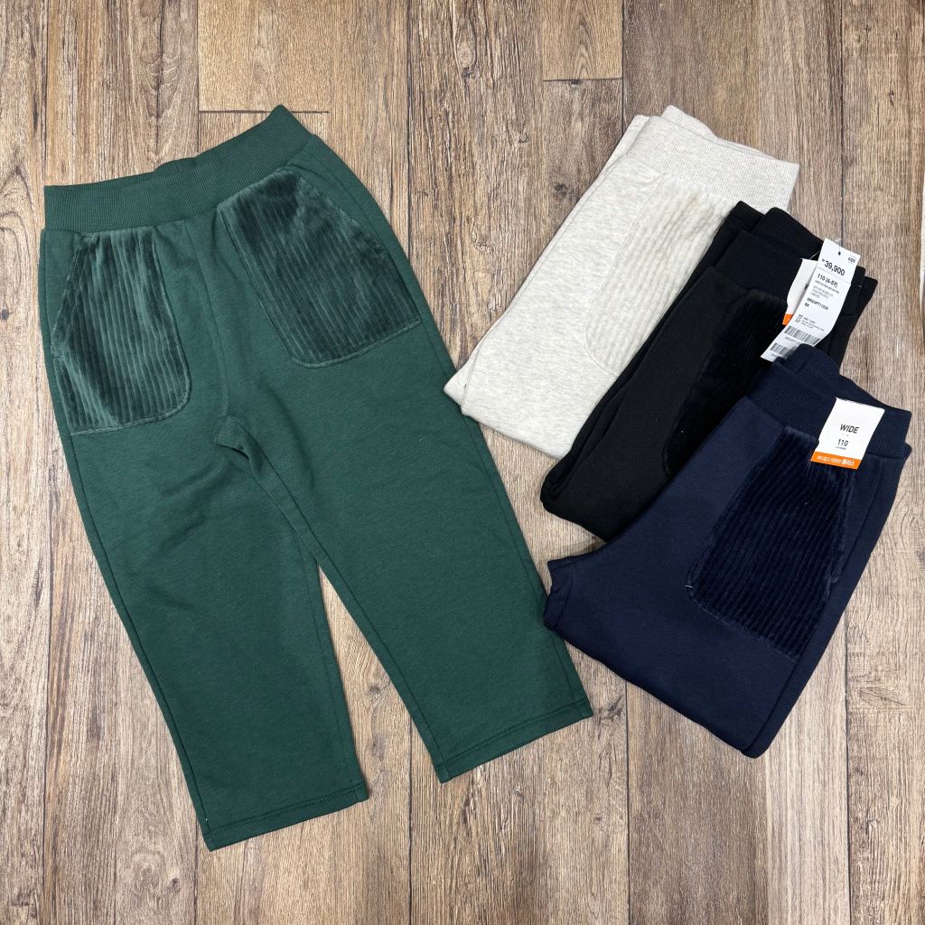 Quần baggy nỉ bông Topten phối túi nhung nhiều màu cho bé size 100-150