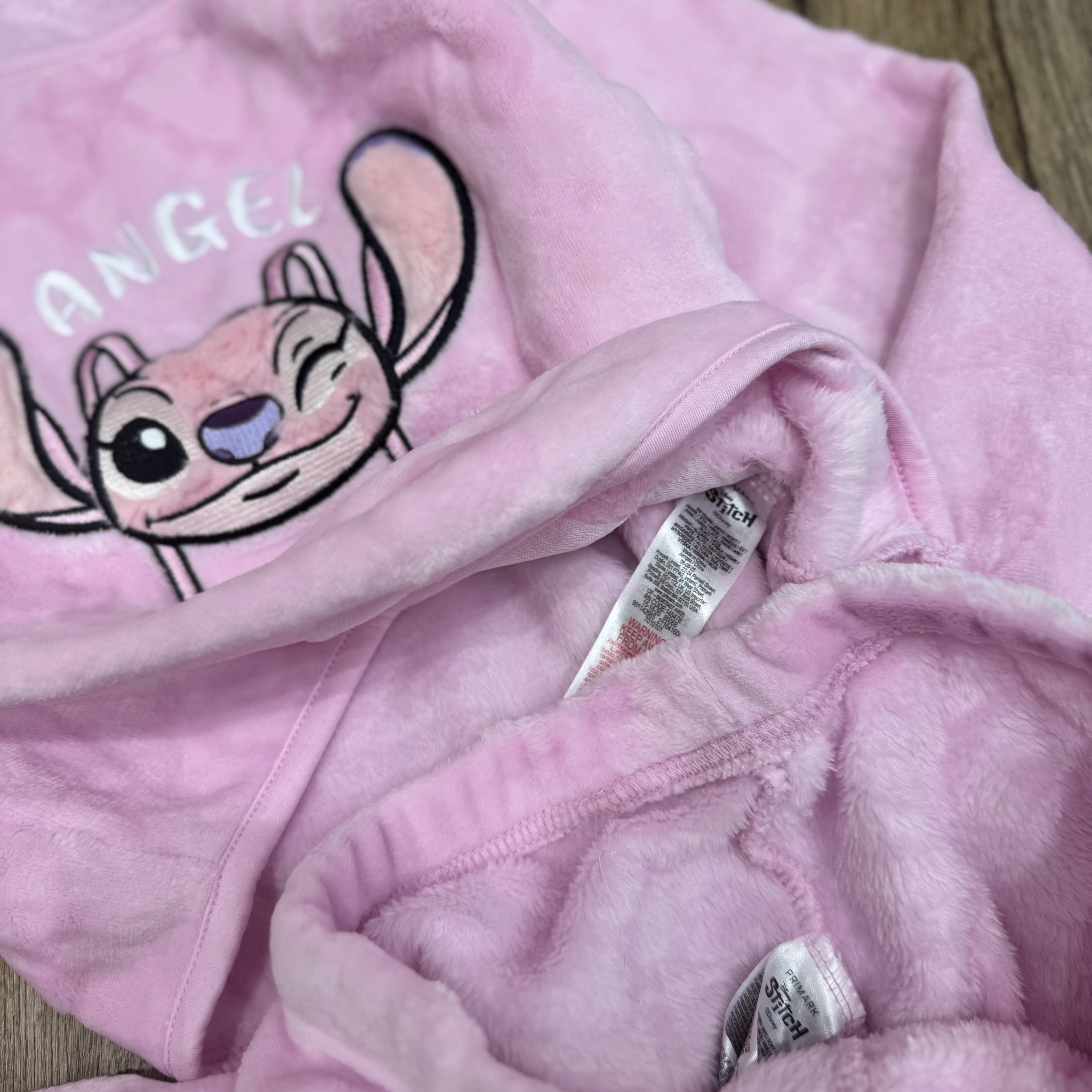 Bộ băng lông Pri.mark dư xịn màu hồng Stitch cho bé size 5-15y