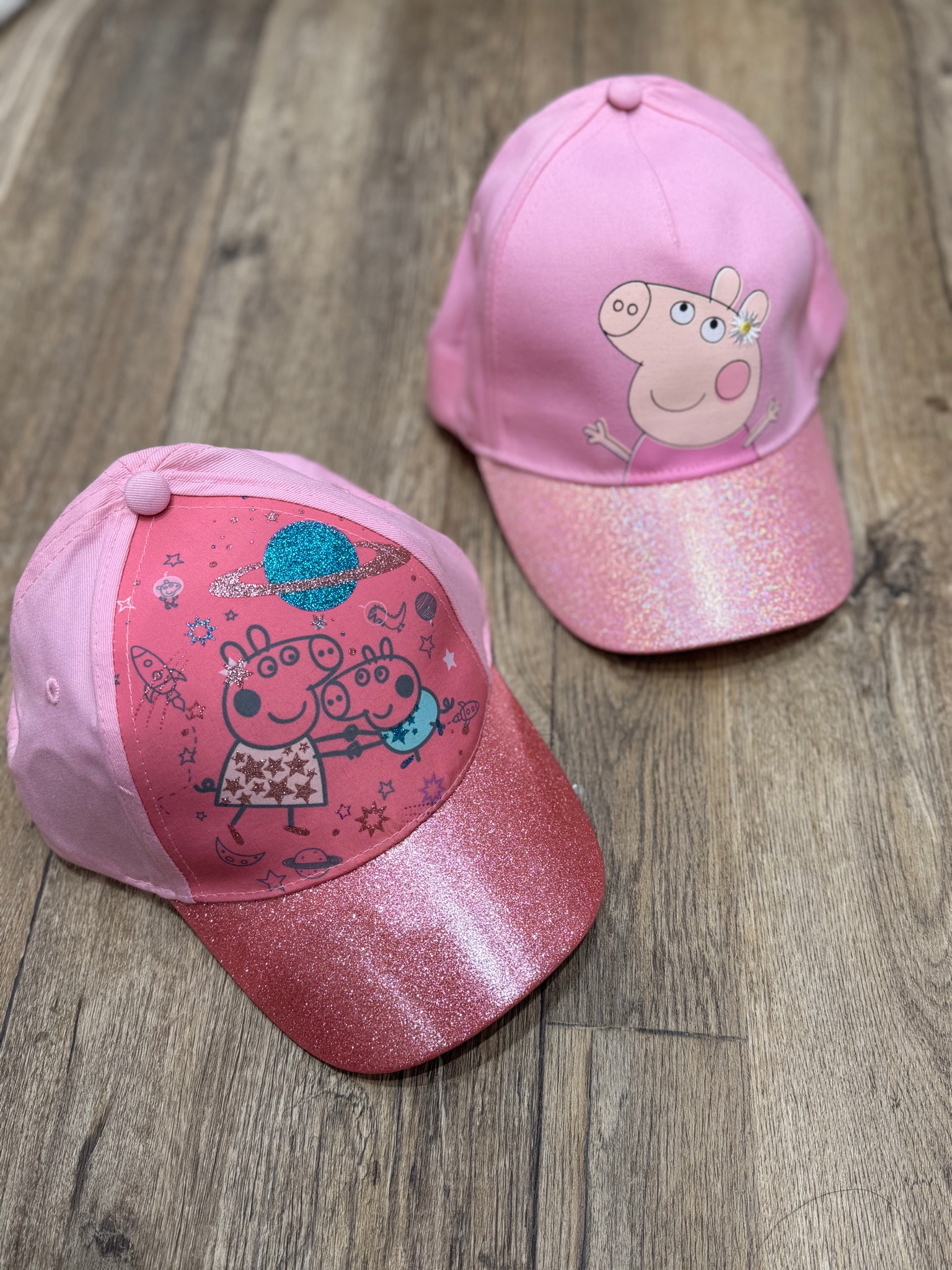 Mũ lưỡi trai màu hồng Peppa Pig bé gái size 3-12y