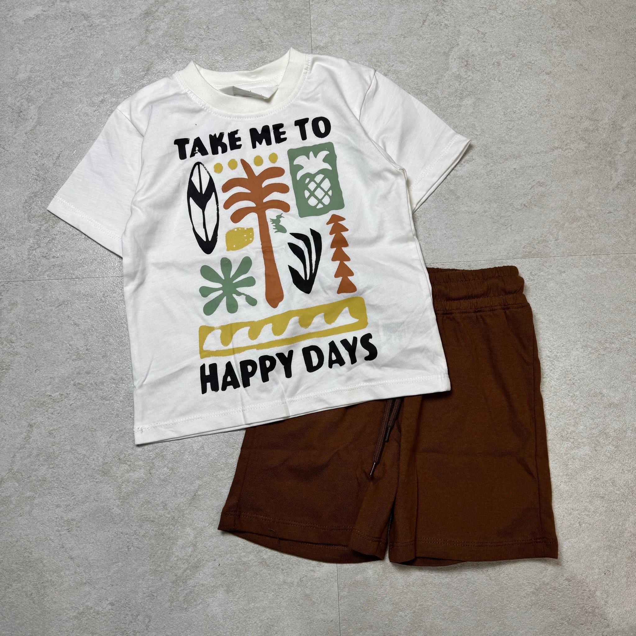 Bộ cotton Hm nhiều mẫu cho bé trai size 2 - 10y ( Bảng màu 2 )