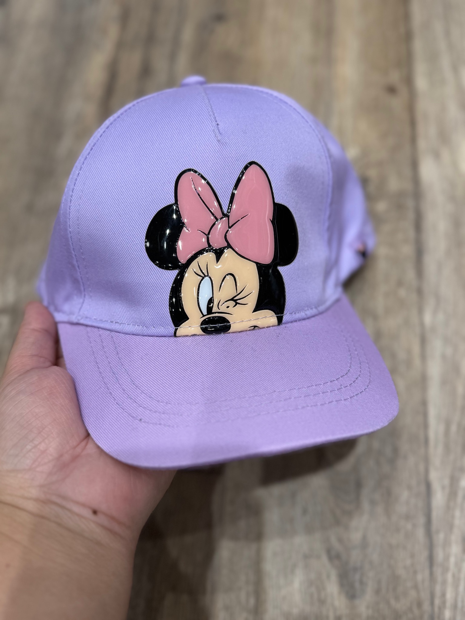 Mũ lưỡi trai Pri.mark màu tím họa tiết Minnie bé gái size 4-10y