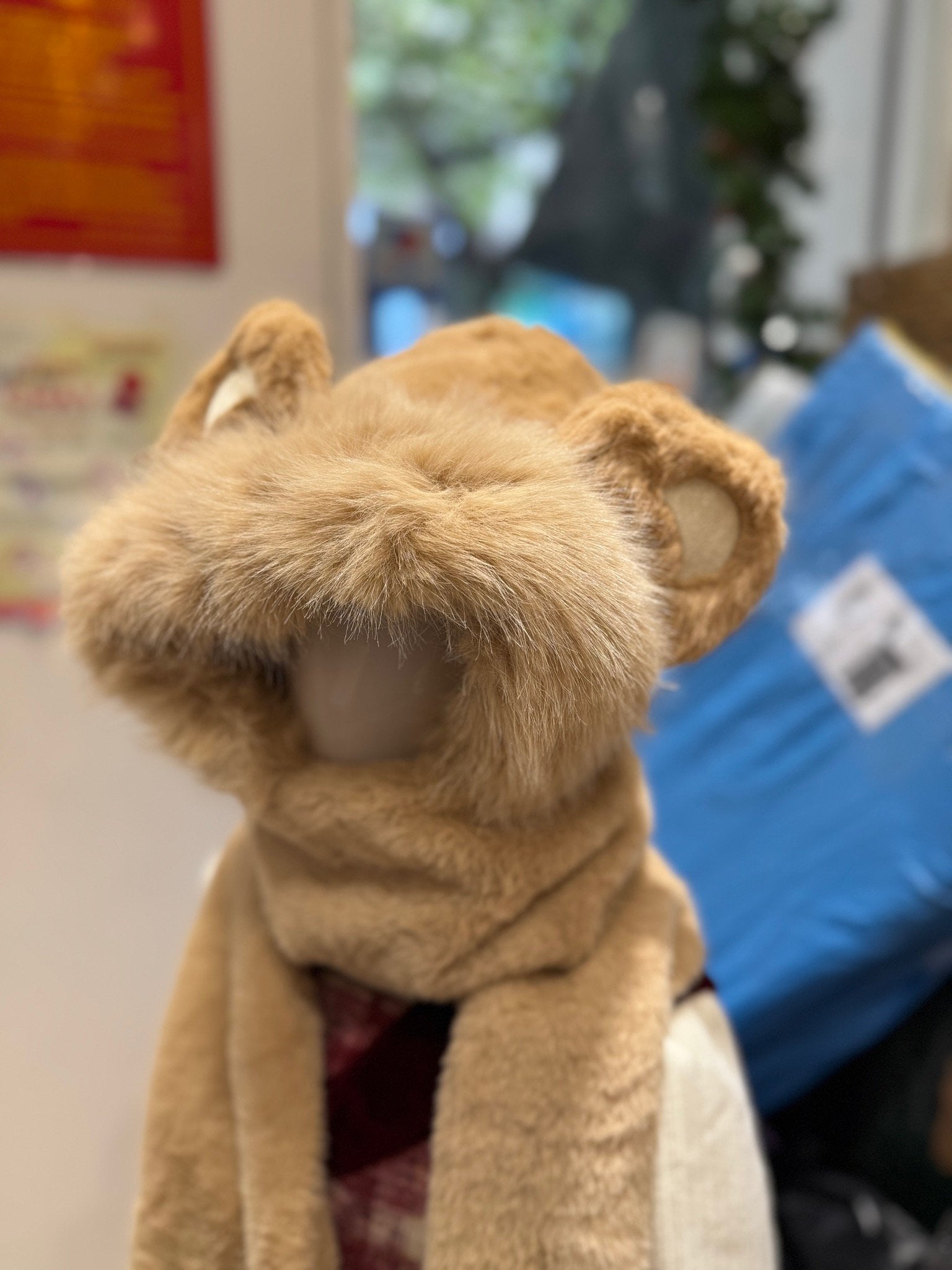 Mũ lông chùm liền khăn dài và chụp tay nhiều mẫu dòng đại cho Mẹ và Bé lớn