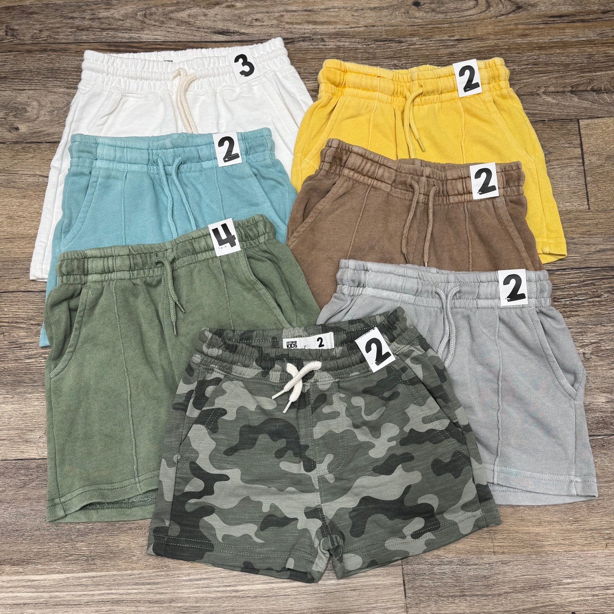 Quần short da cá Cotton on dư xịn nhiều màu cho bé size 2-14y