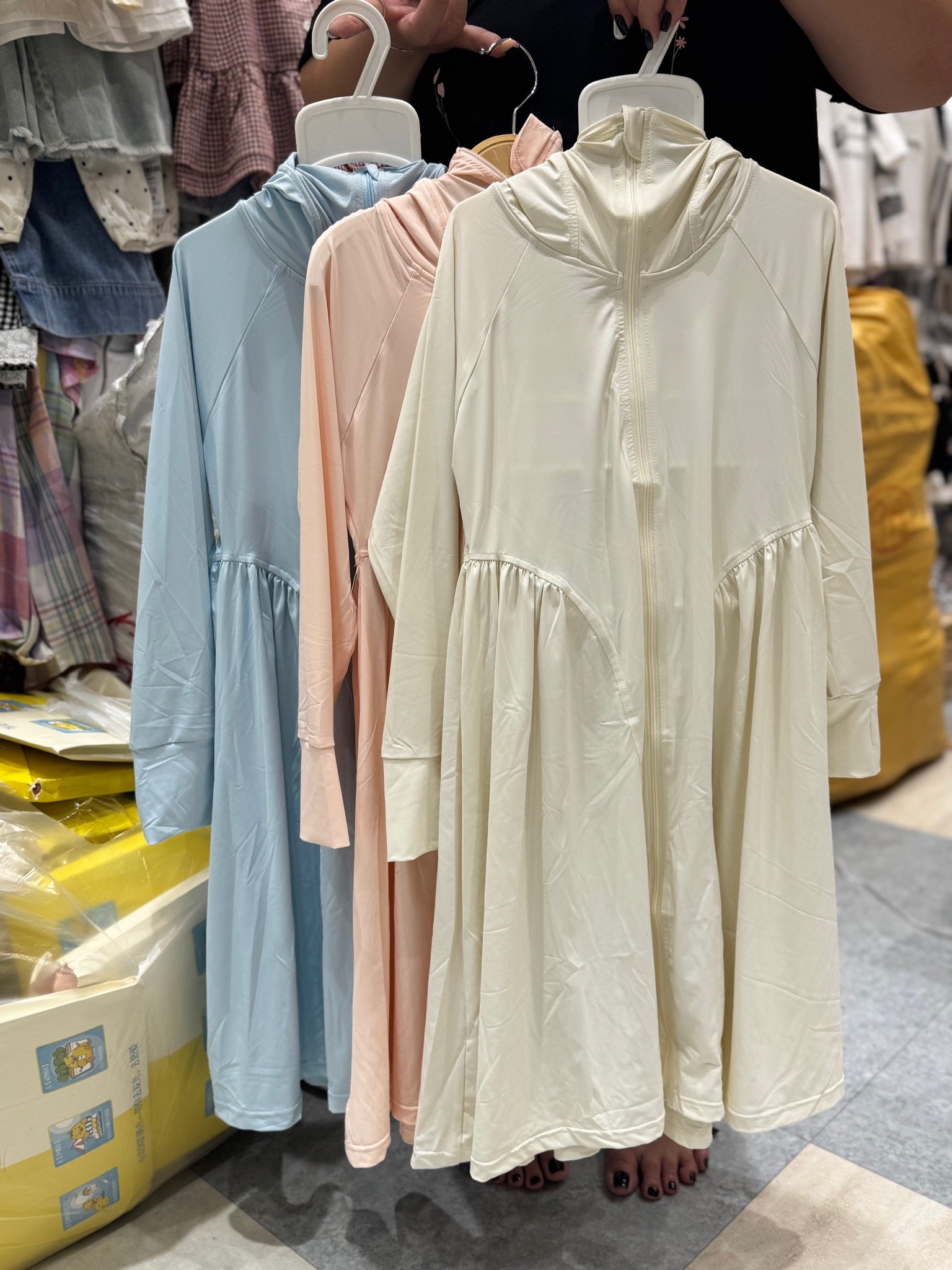 Áo chống nắng toàn thân +50UPF vải làm mát cho bé size 120-170