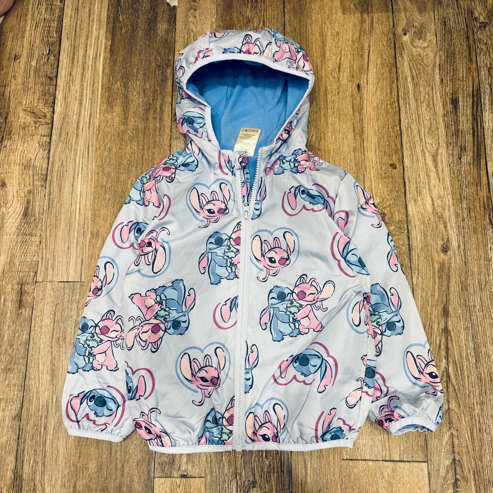 AK68 - Áo khoác gió lót nỉ Disney nhiều màu cho bé gái size 4-7y