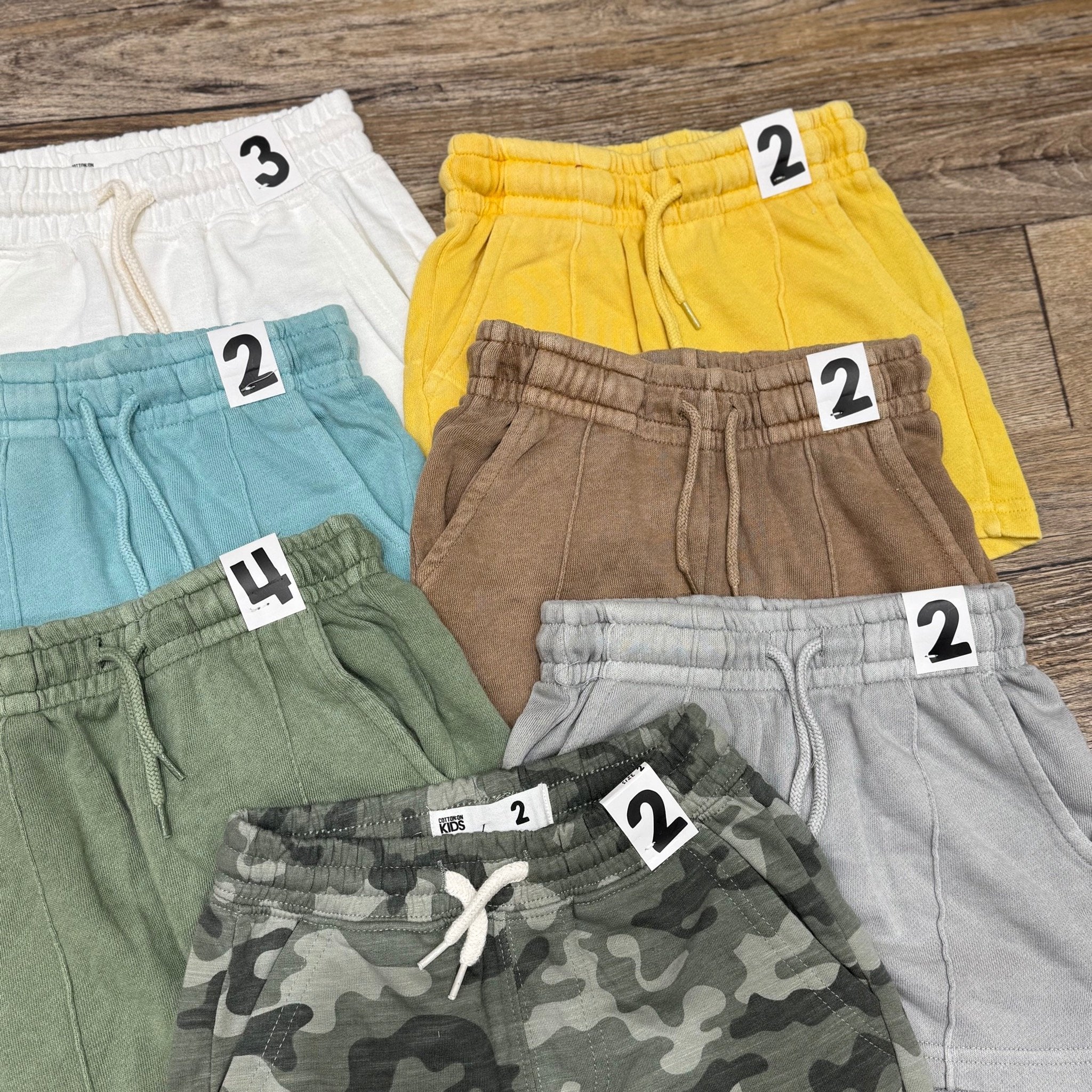 Quần short da cá Cotton on dư xịn nhiều màu cho bé size 2-14y