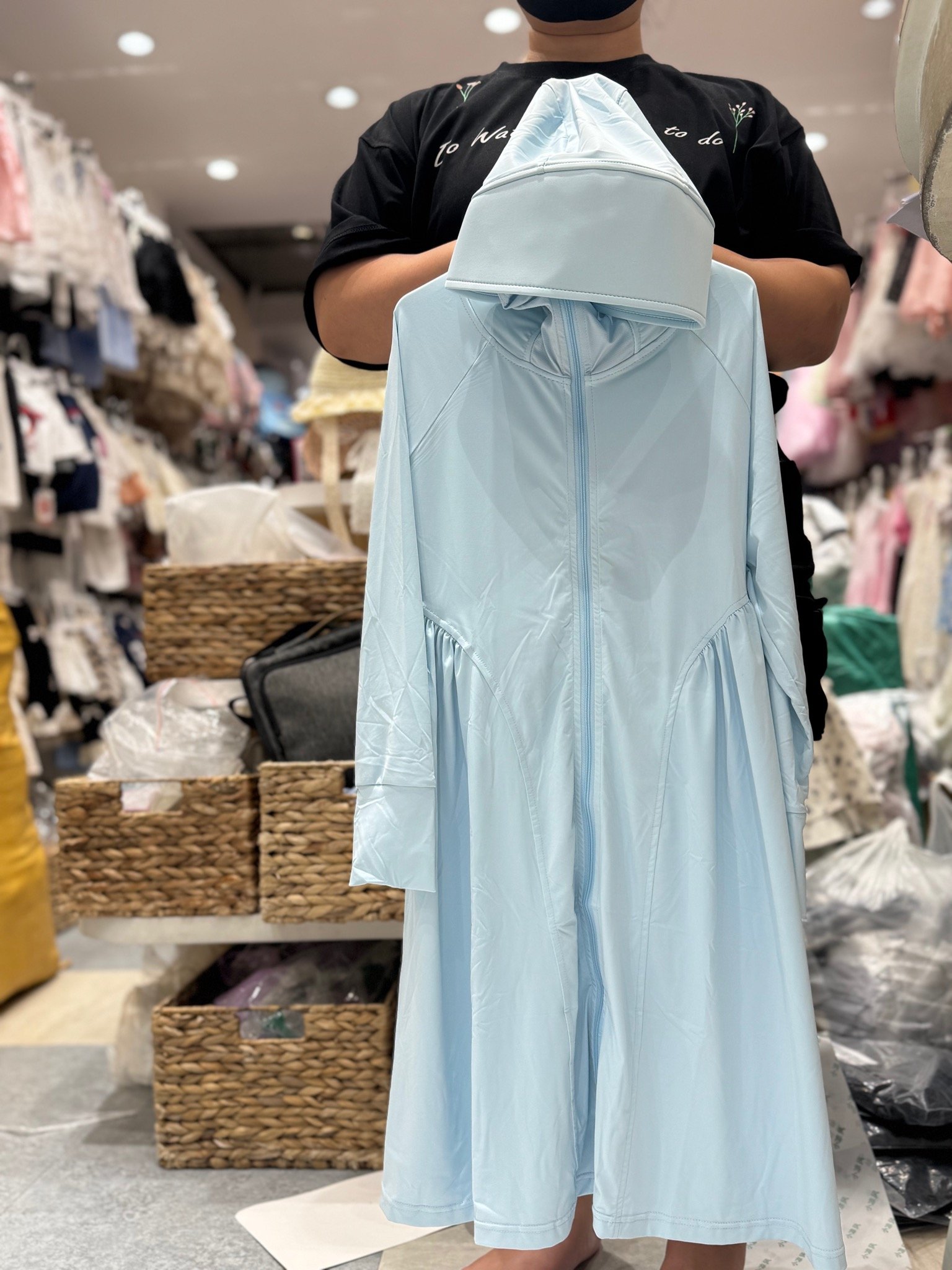 Áo chống nắng toàn thân +50UPF vải làm mát cho bé size 120-170